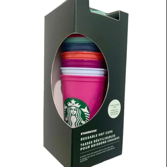 Starbucks Exclusive Valentine's 2023 Color Changing Reusable Hot Cups NIB - Picture 1 of 3